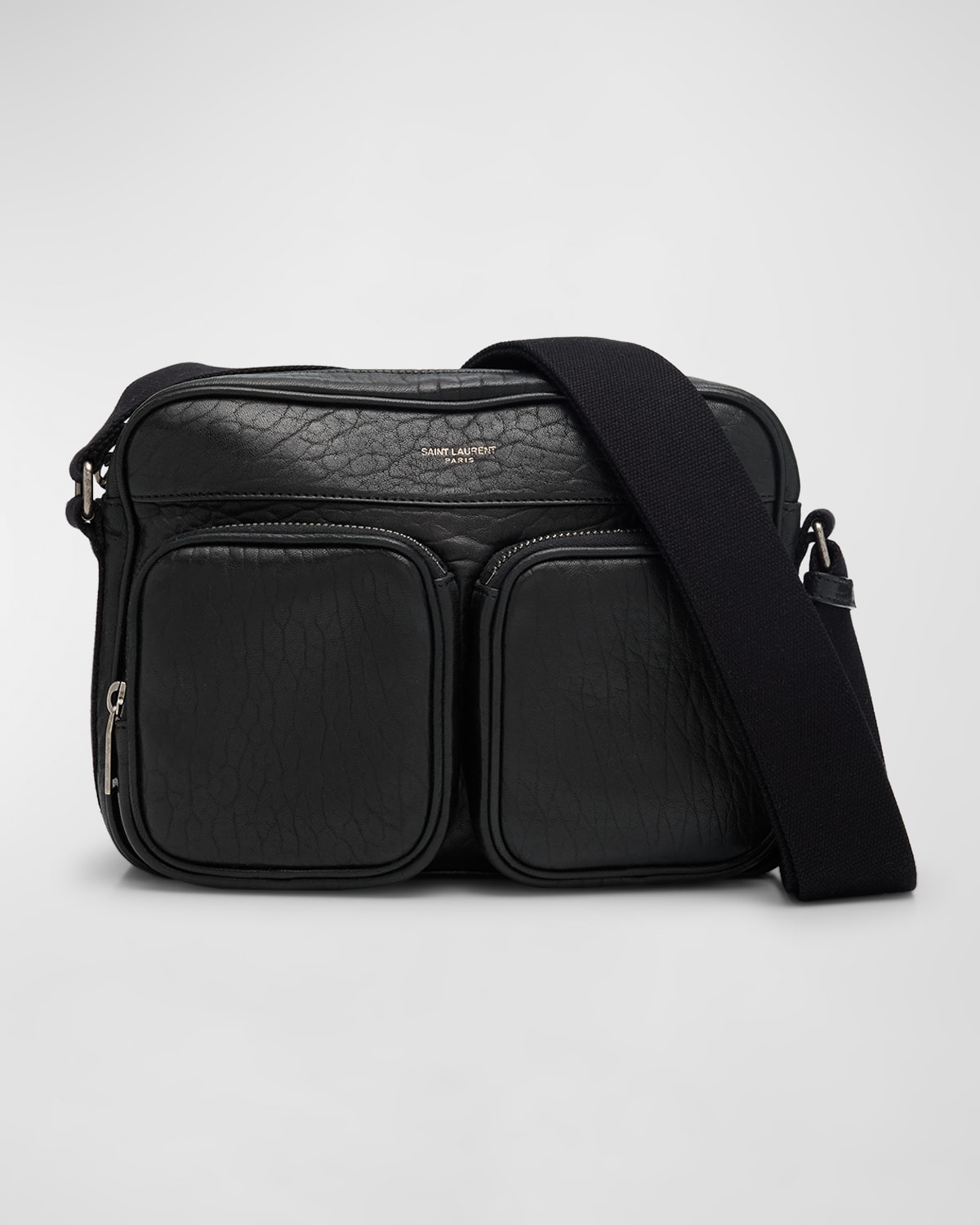 Men's New City Grained Leather Camera Bag