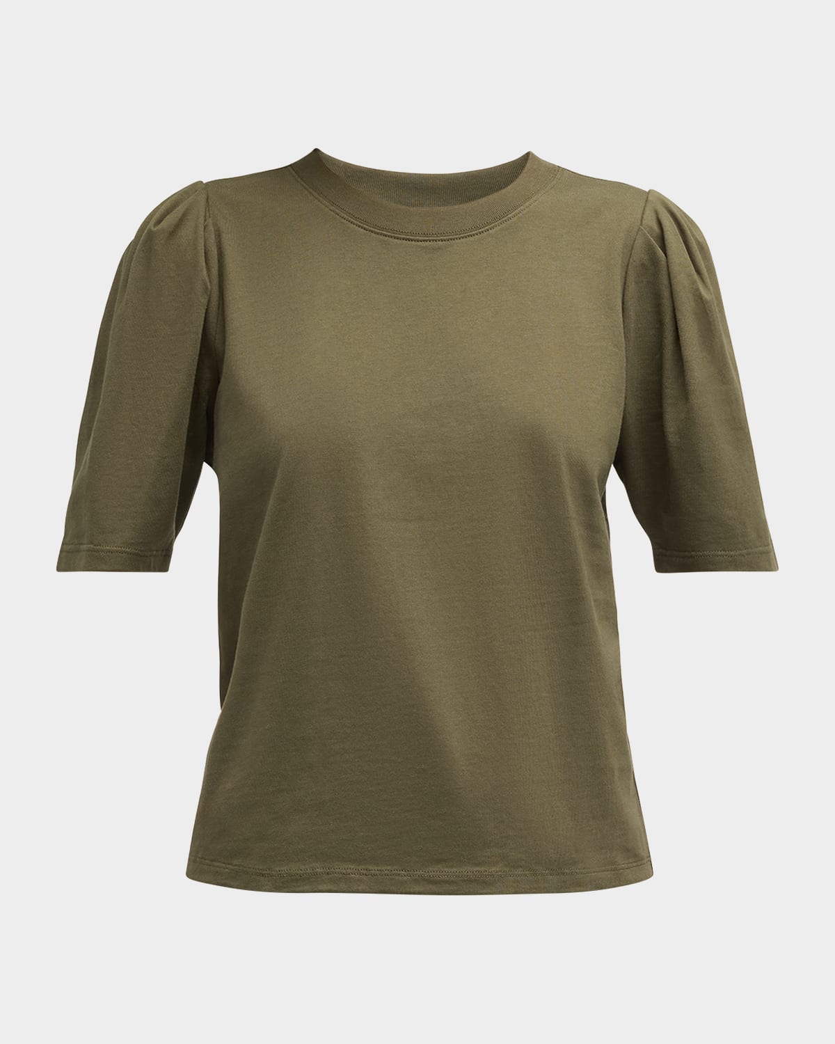 Frame Draped Femme Short-sleeve Tee In Fatigue