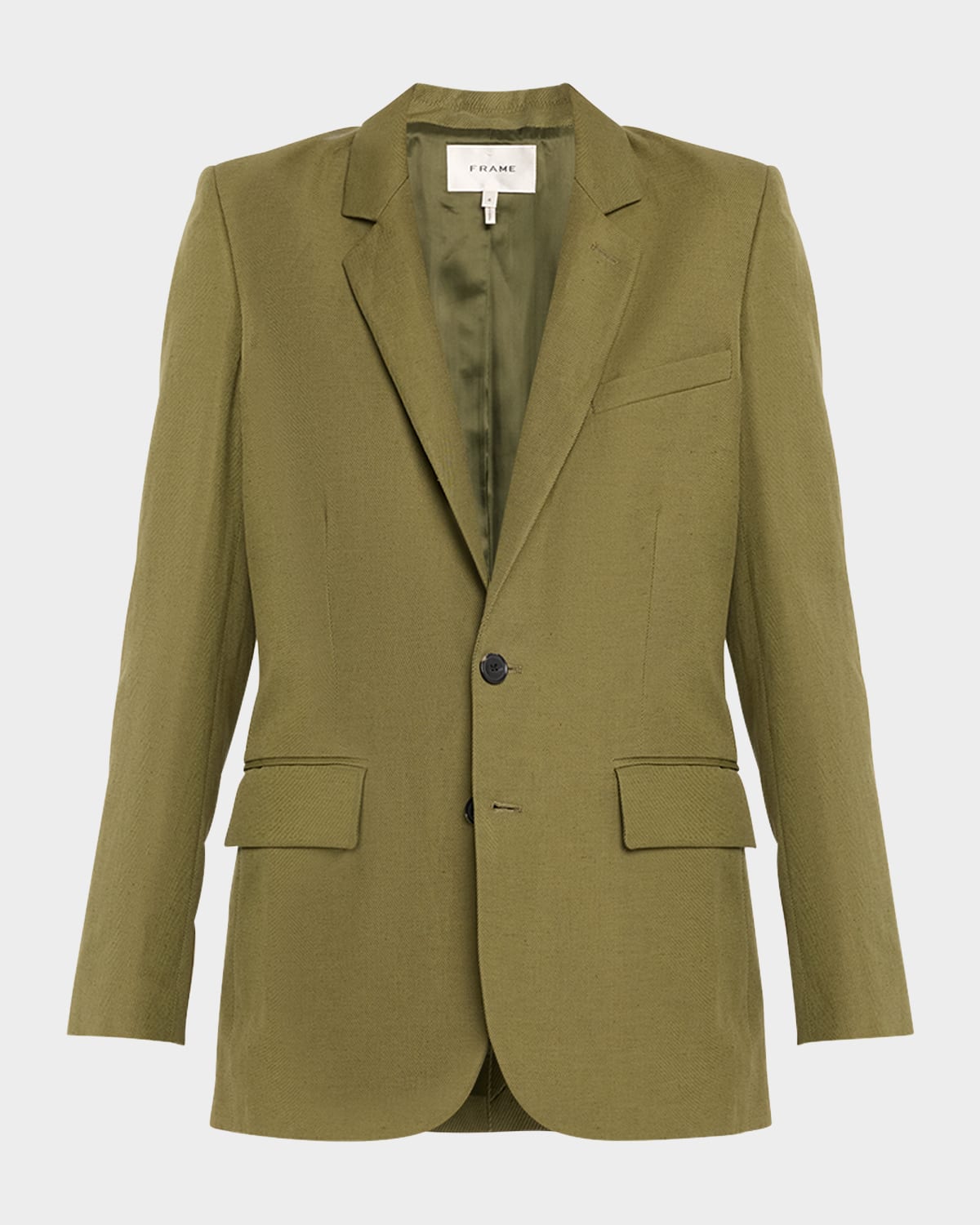 Shop Frame Everyday Blazer In Military Green