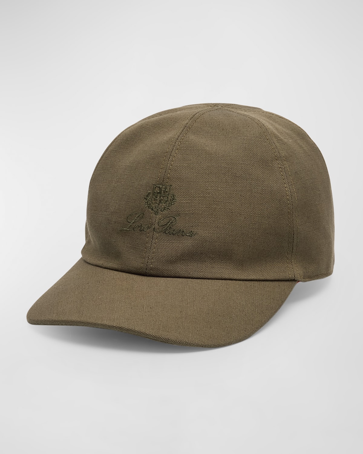 Shop Loro Piana Men's Cotton-linen My Baseball Hat In Sencha Green