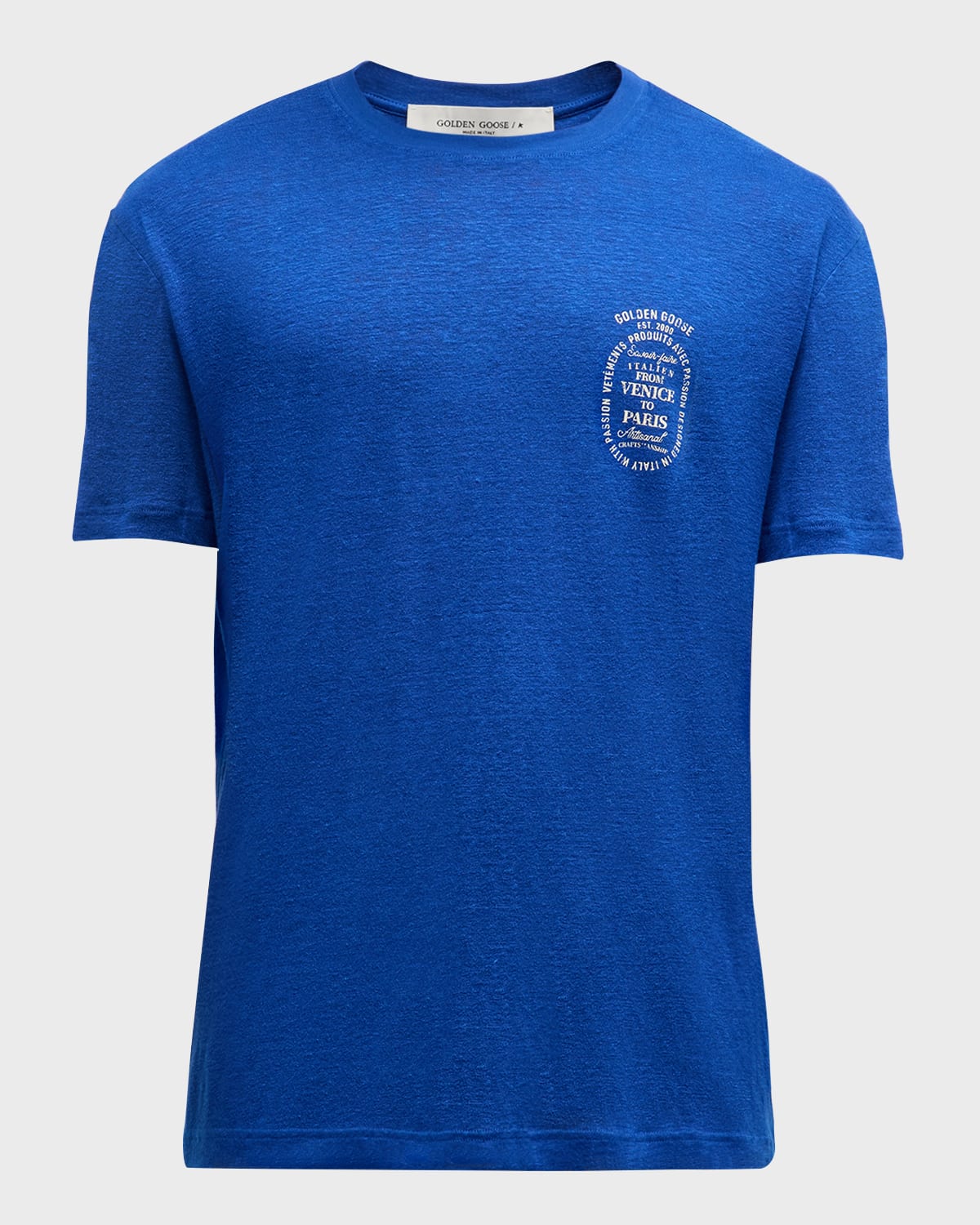 Golden Goose Cotton T-shirt In Blue