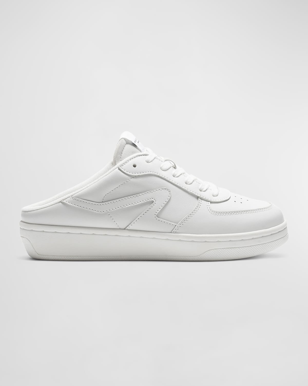 Shop Rag & Bone Retro Calfskin Sneaker Mules In White