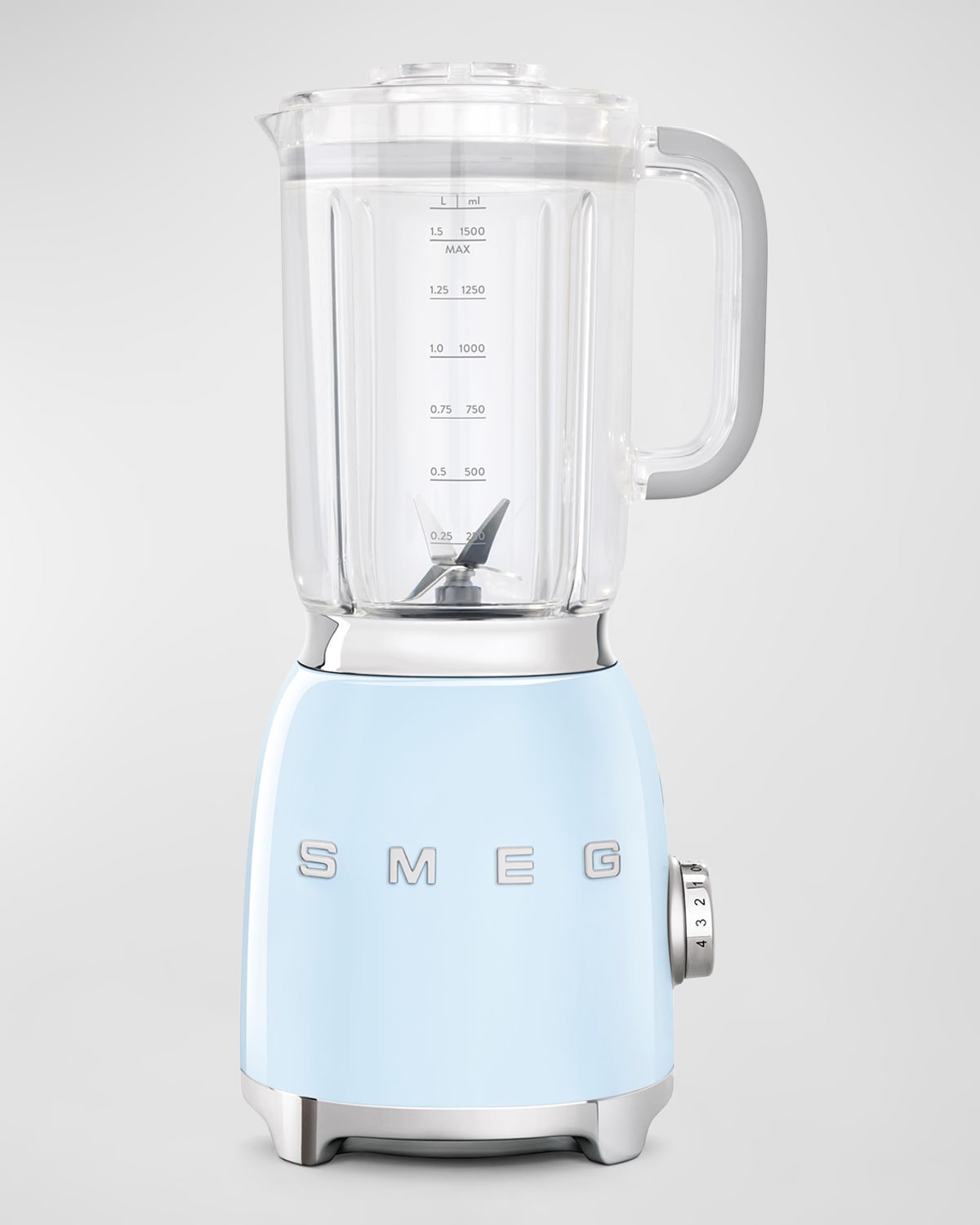 Shop Smeg Blf03 Retro Blender In Pastel Blue