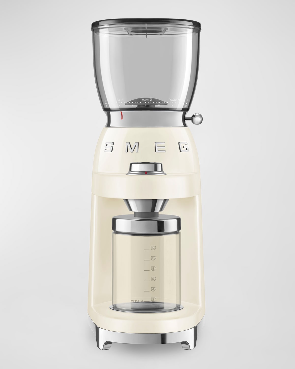 Shop Smeg Cgf11 Coffee Grinder In Cream