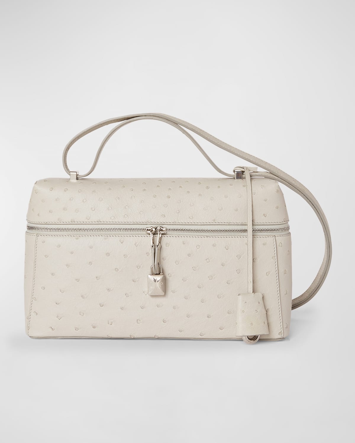 Loro Piana Extra Ostrich Leather Crossbody Bag Smart Closet