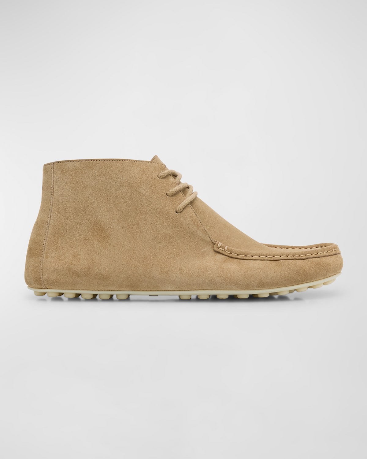 Loro Piana Dot Walk Suede Chukka Boots In Light Woodsmoke
