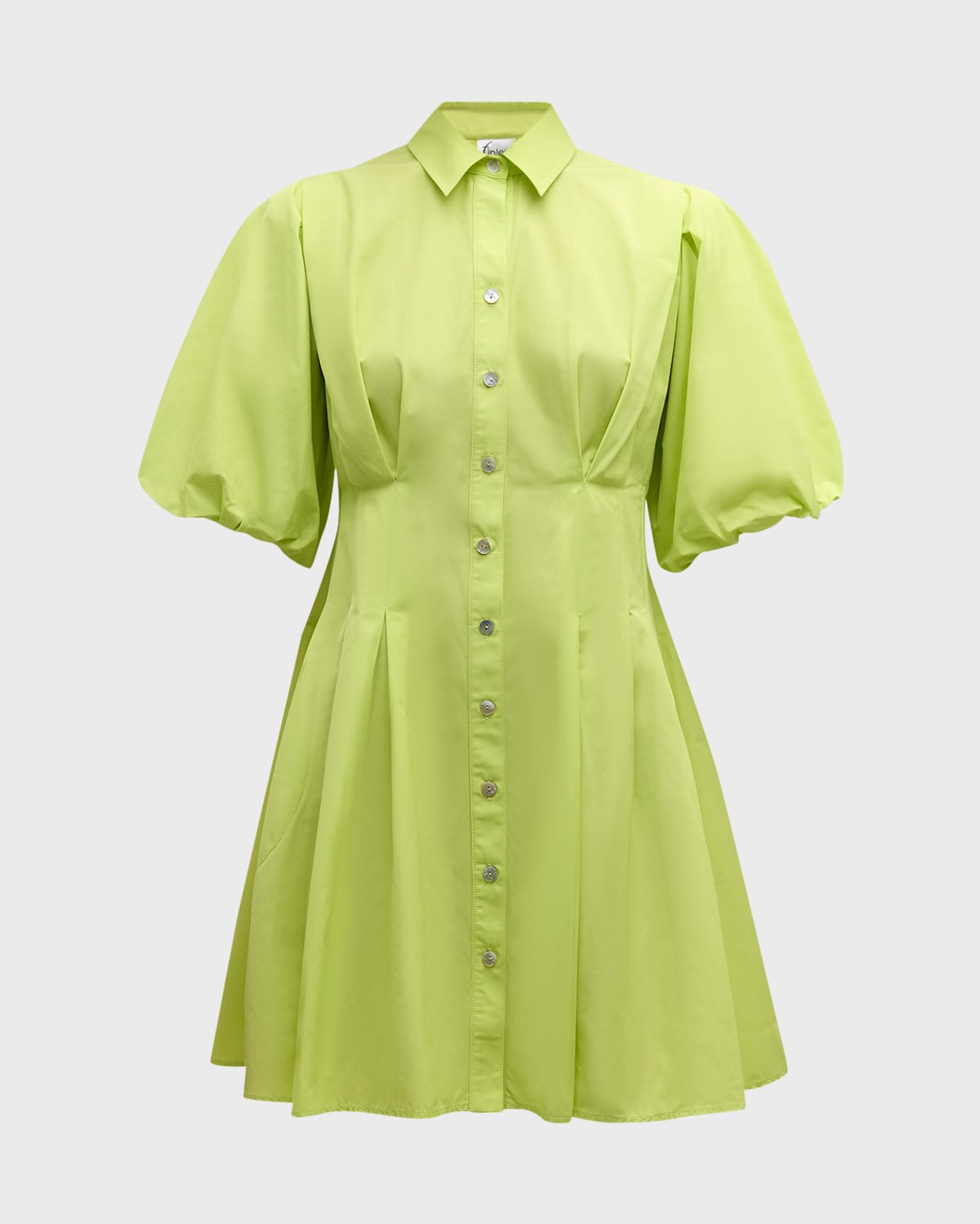 neon green puff sleeve dress LuLaRoe Debbie XL Olive Green Stone-Washed Sheath Dress