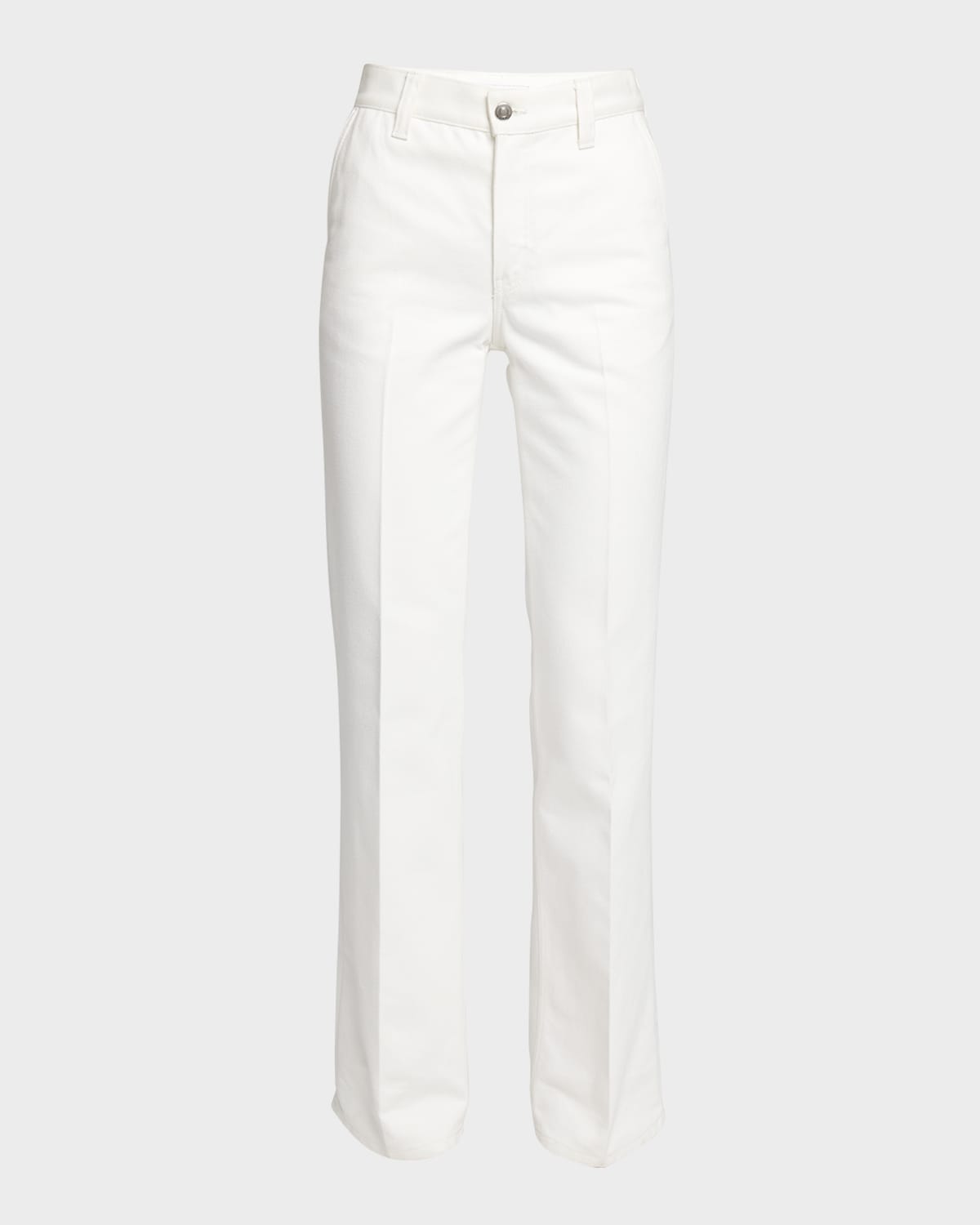 Loro Piana Thayer High-rise Straight-leg Denim Pants In 1000 White