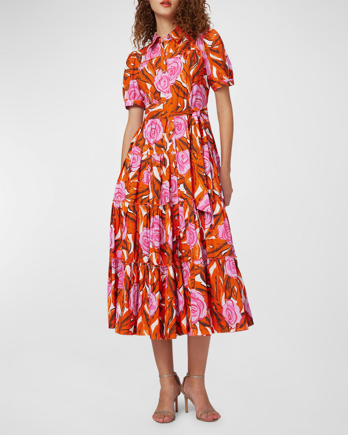 Shop Diane Von Furstenberg Dvf Queena Dress In Palm Floral
