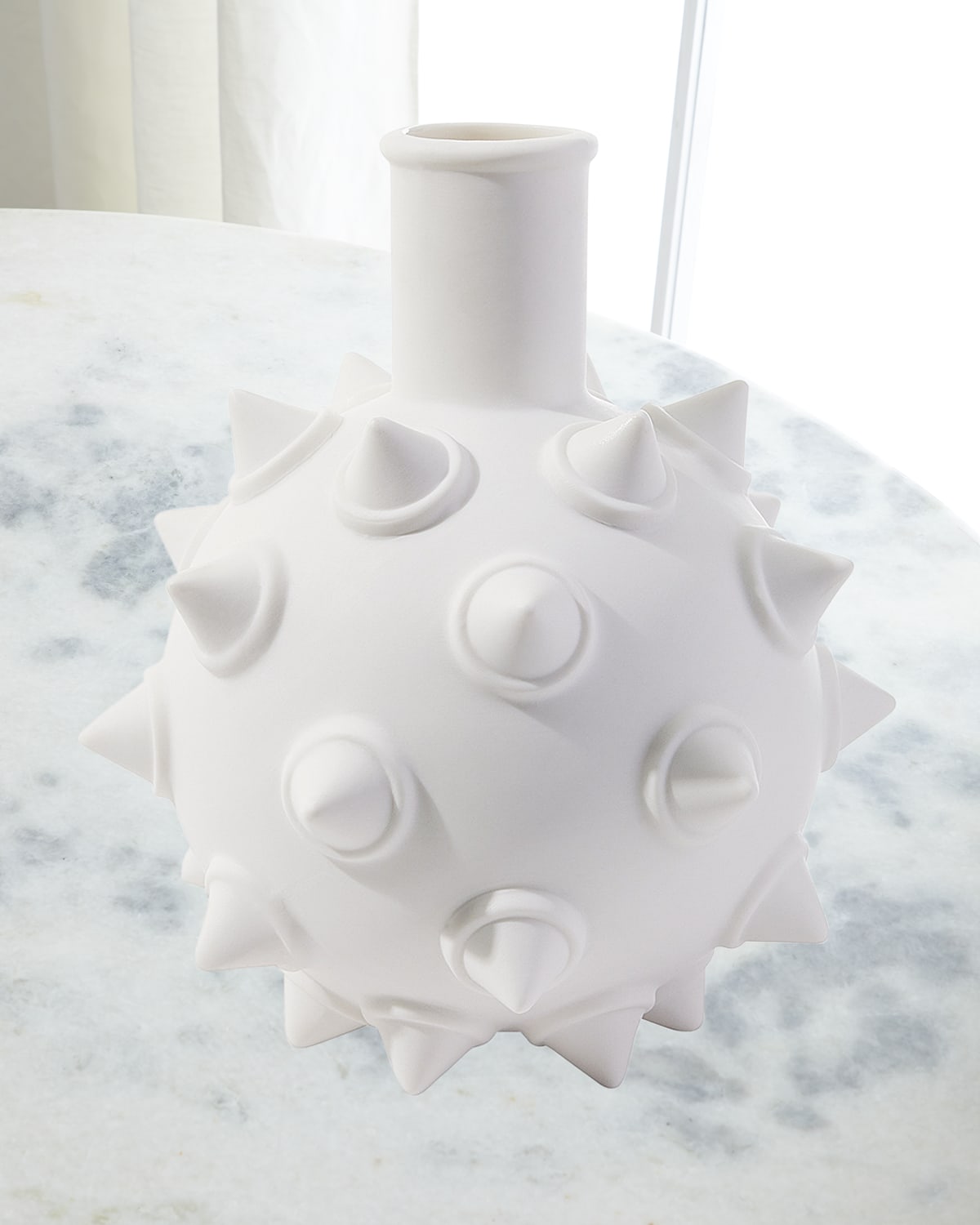 Jonathan Adler Charade Studded Bud Vase In White