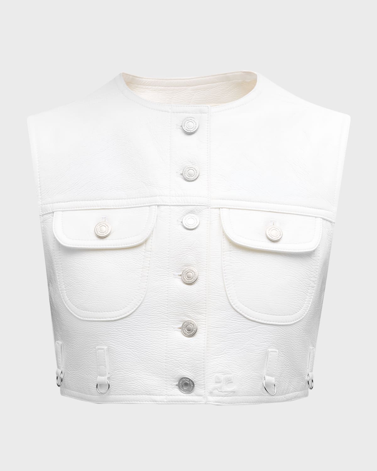 Multiflex Vinyl Cropped Vest