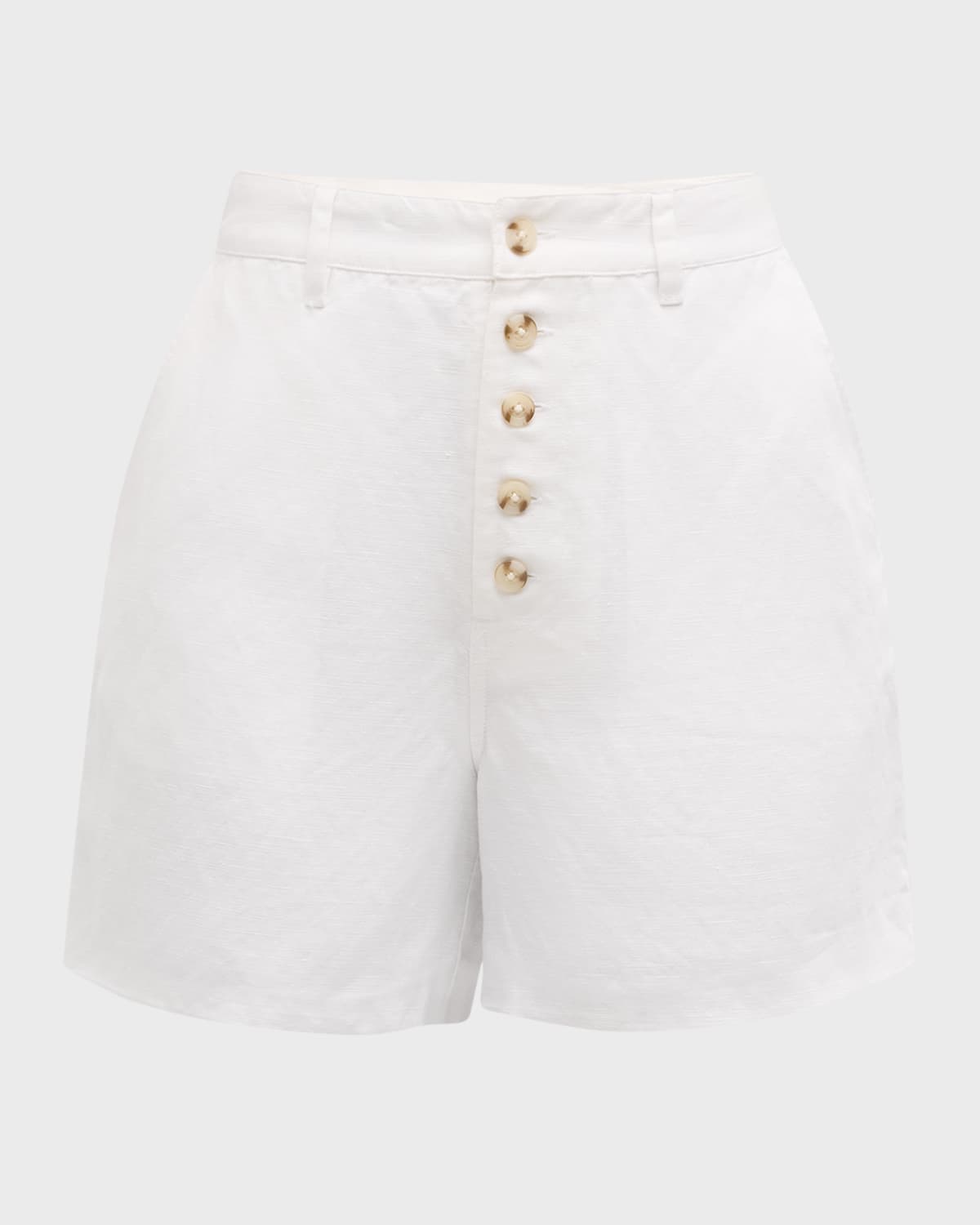 Onia Shorts Aus Einer Leinenmischung In White