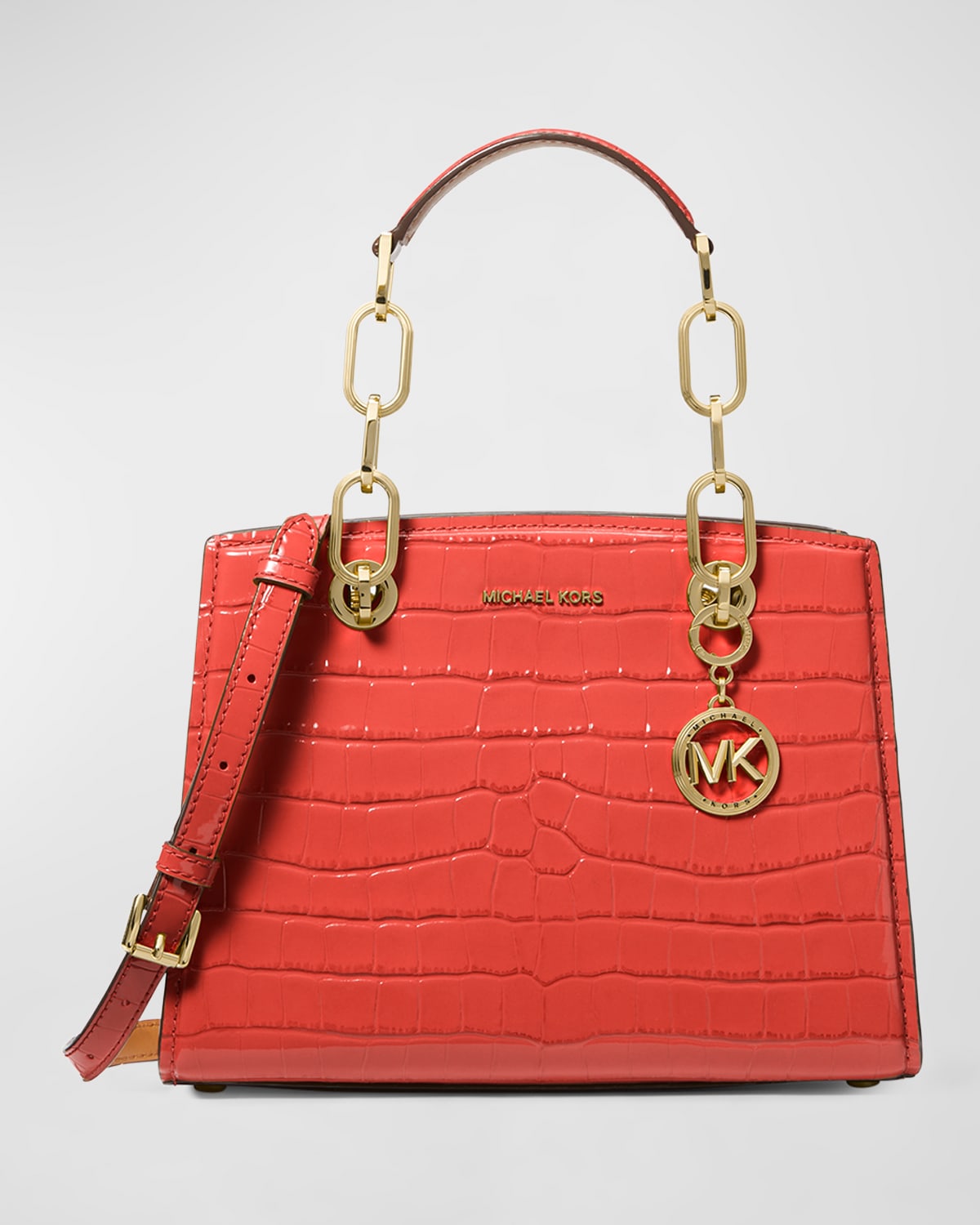 Michael michael kors cynthia small leather satchel outlet