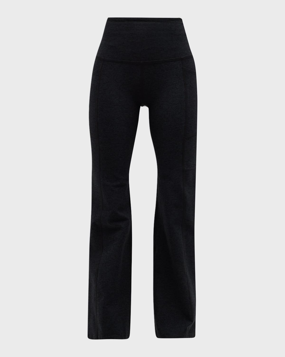 Shop Beyond Yoga Spacedye Versatility Pocket Bootcut Pants In Darkest Night