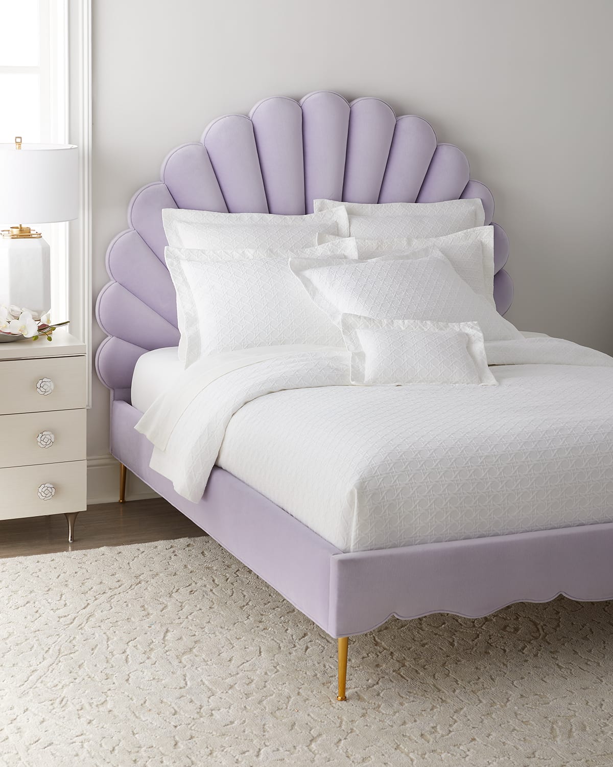 Haute House Olivia King Bed In Lilac