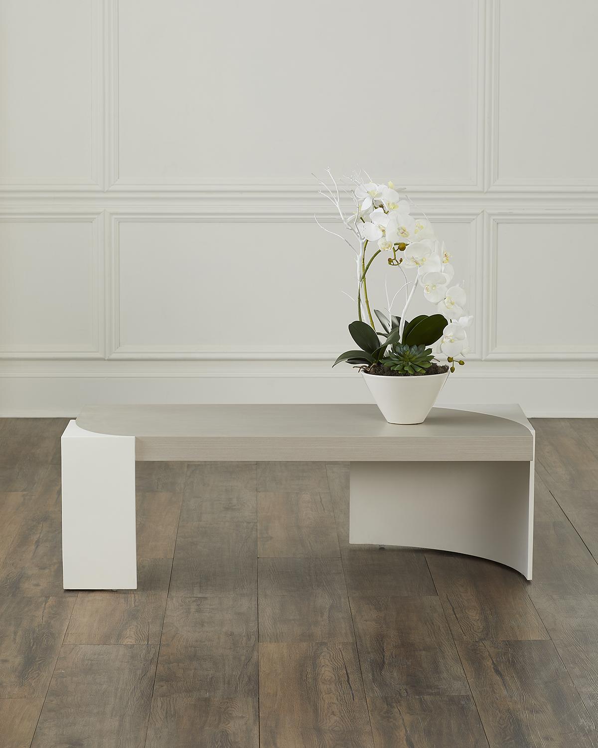 Bernhardt Stratum Cocktail Table In White