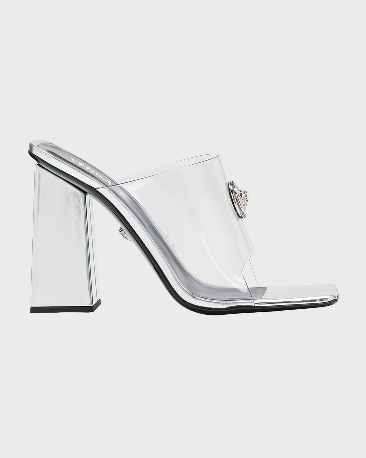 Alia Clear Medusa Mule Sandals