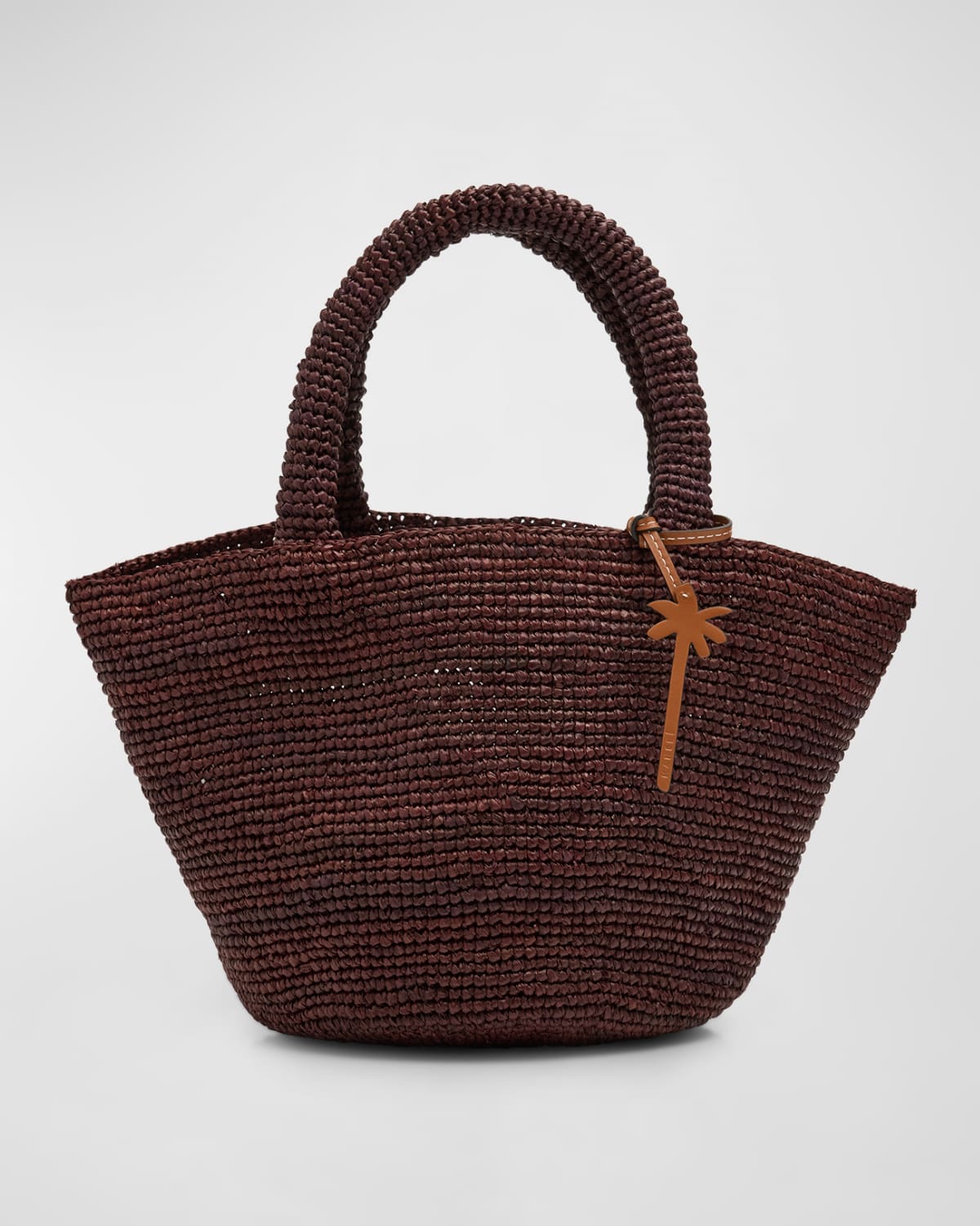 Summer Medium Raffia Top-Handle Bag