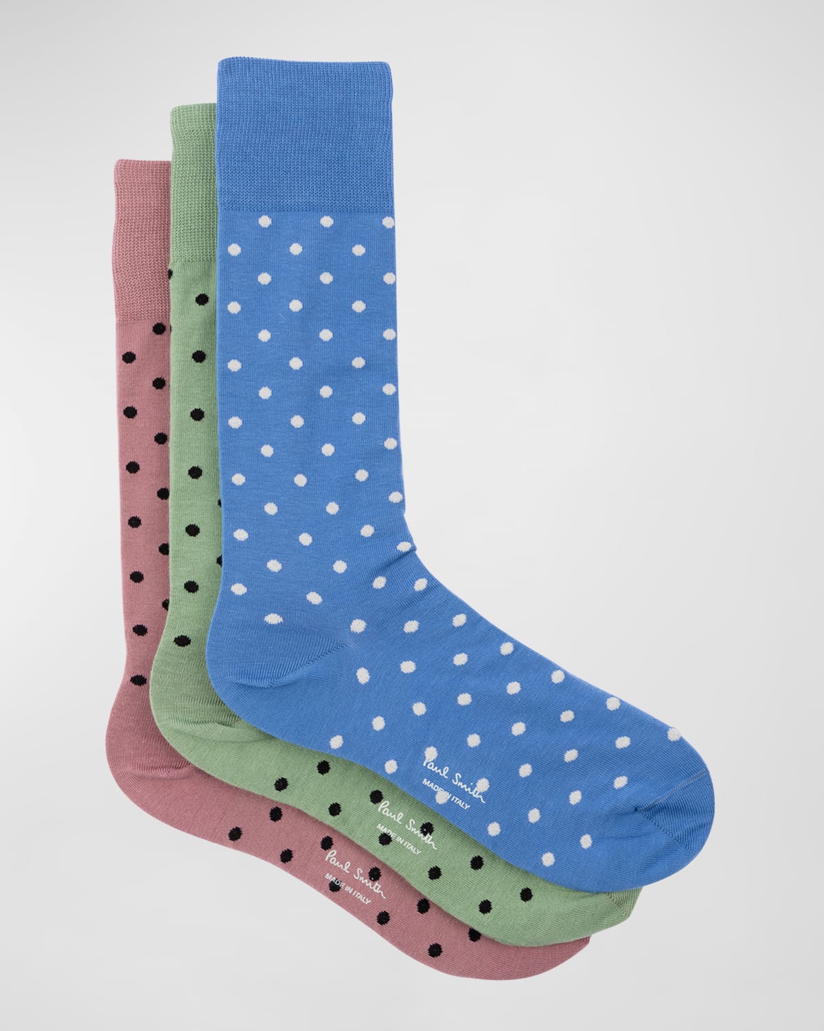 Shop Paul Smith Men's 3-pack Polka Dot Socks In Multi