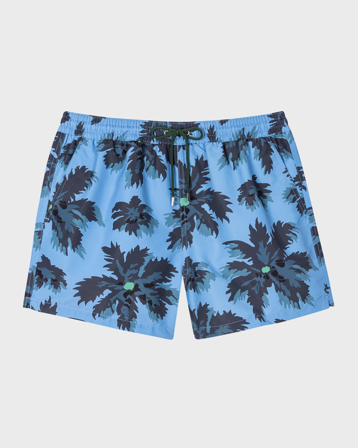 Shop Paul Smith Men's Palm Burst Swim Shorts In Navy