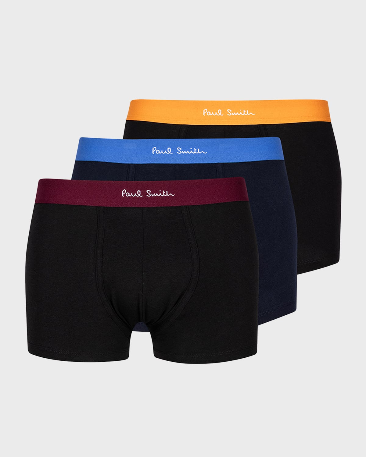 Paul Smith 3 Pack Mens Plain Trunks With In 79 Black