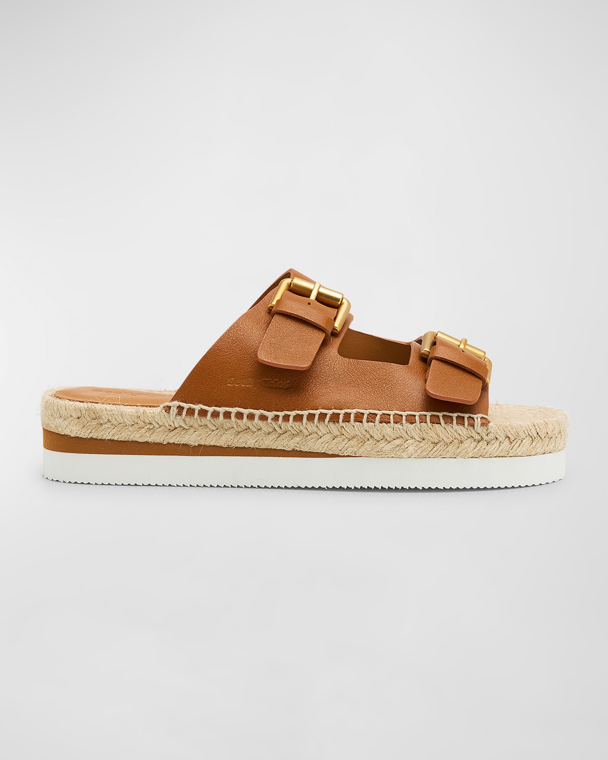 SEE BY CHLOÉ GLYN DUAL-BUCKLE ESPADRILLE SANDALS
