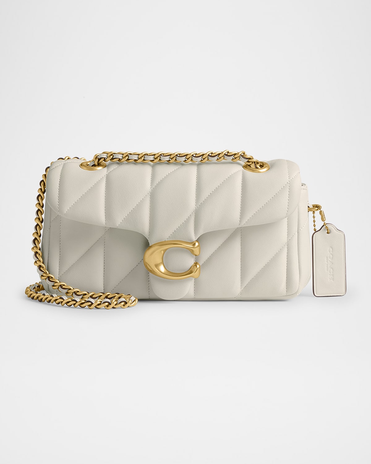 Coach Tabby Quilted Leather Shoulder Bag In B4chalk