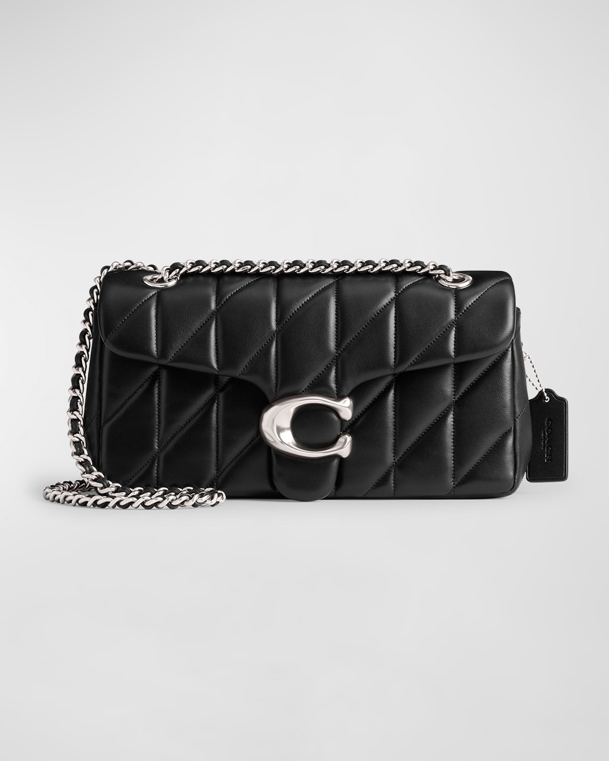 Coach Tabby Quilted Leather Shoulder Bag In Lhblack