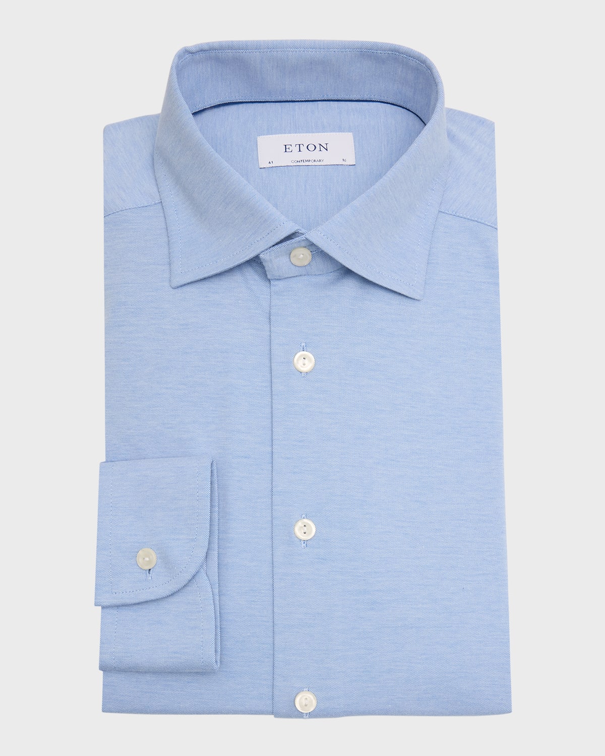 Shop Eton Men's Contemporary Fit 4flex Stretch Sport Shirt In Blue