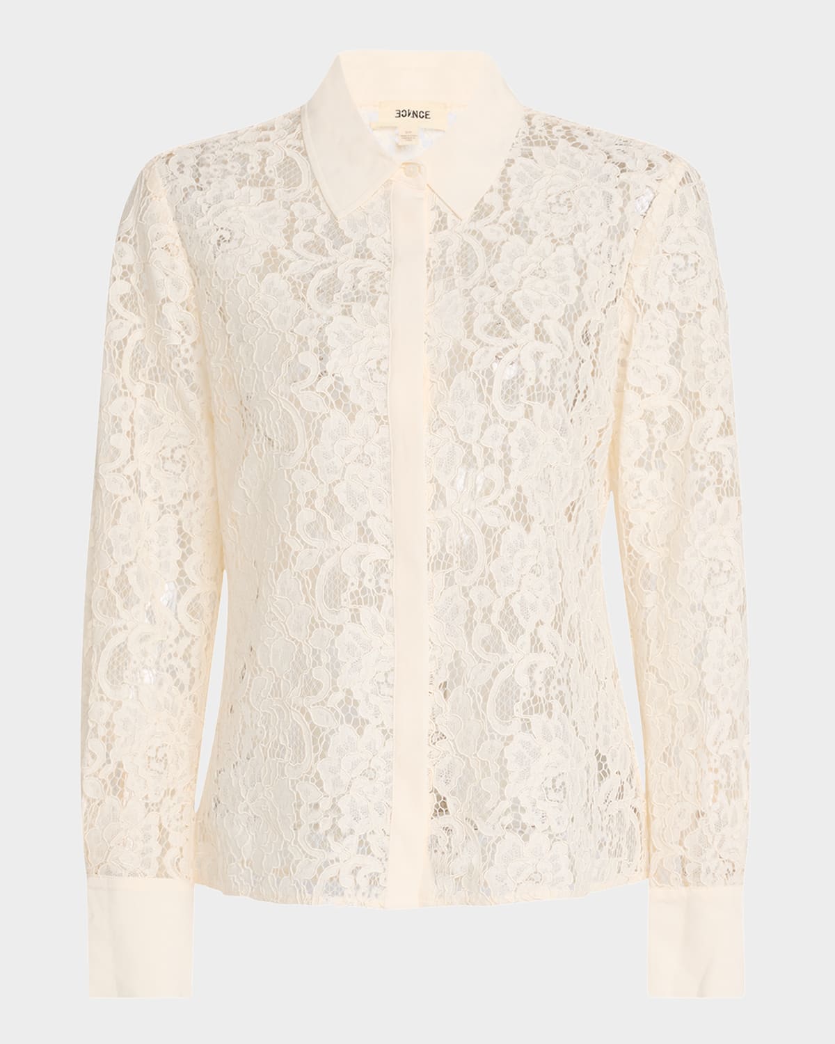 L Agence Maia Lace Button-front Blouse