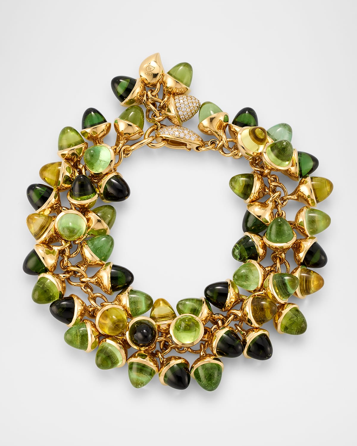 Mikado Rainforest Bracelet in 18K Yellow Gold with Diamonds