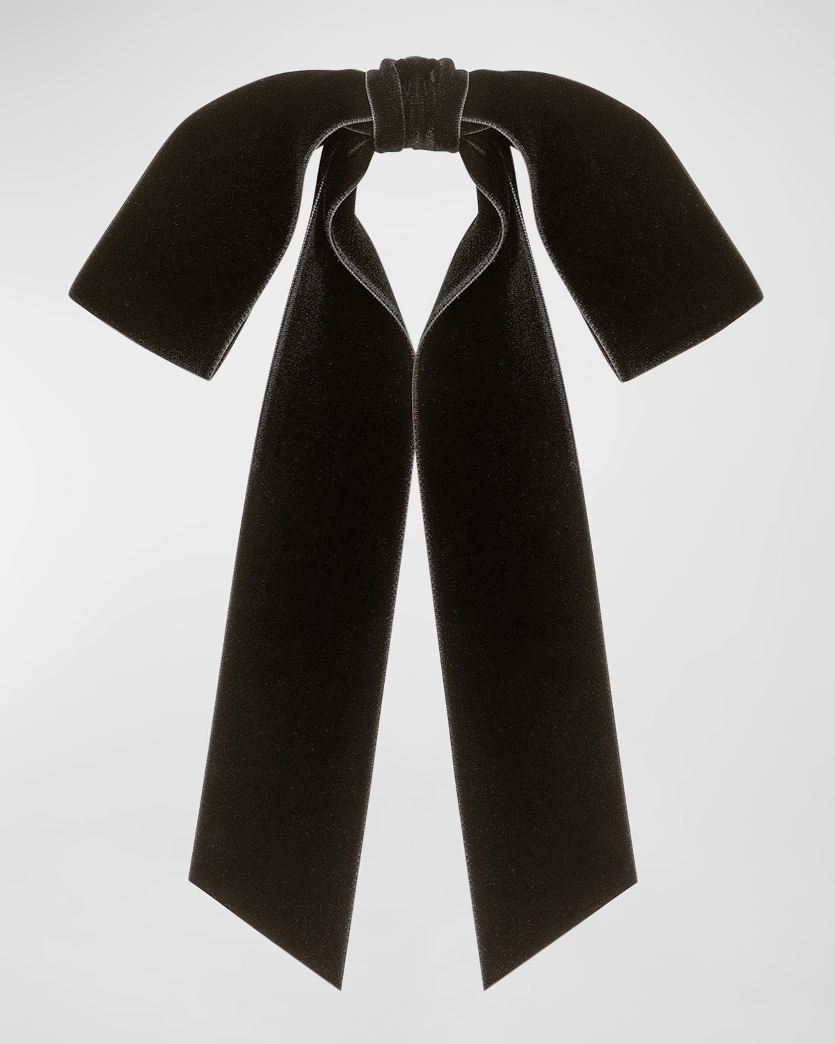 Jennifer Behr Bow-detailing Velvet Head Piece In Black