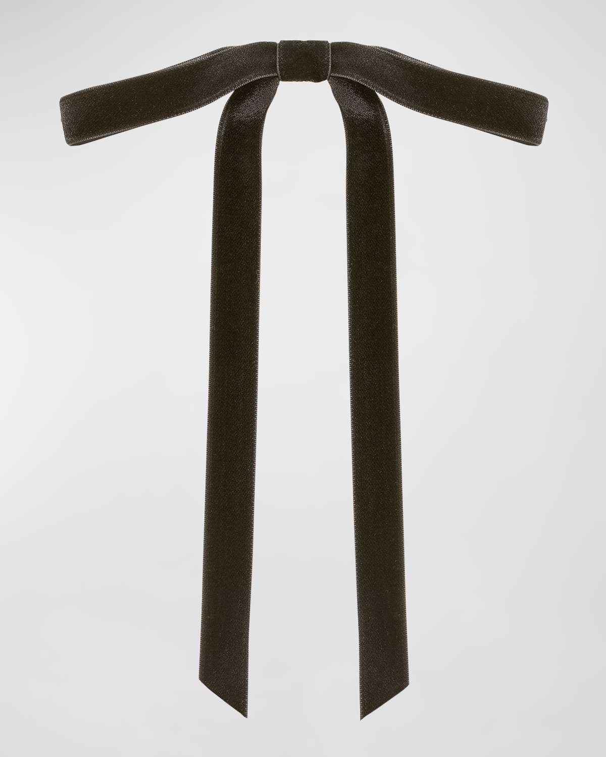 Jennifer Behr Aida Velvet Bow-barrette In Black