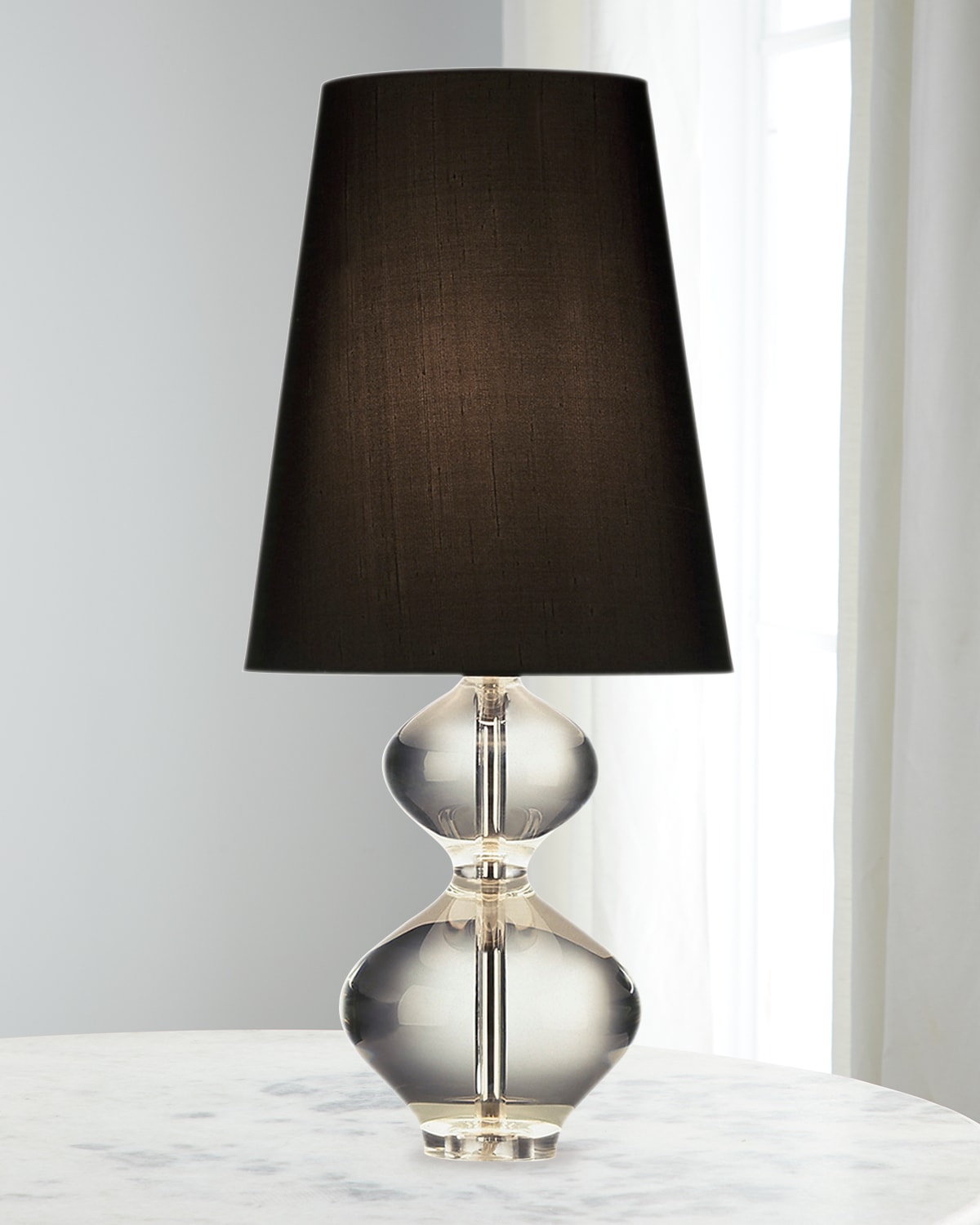 Shop Jonathan Adler Claridge Lantern Table Lamp, 22" In Grey