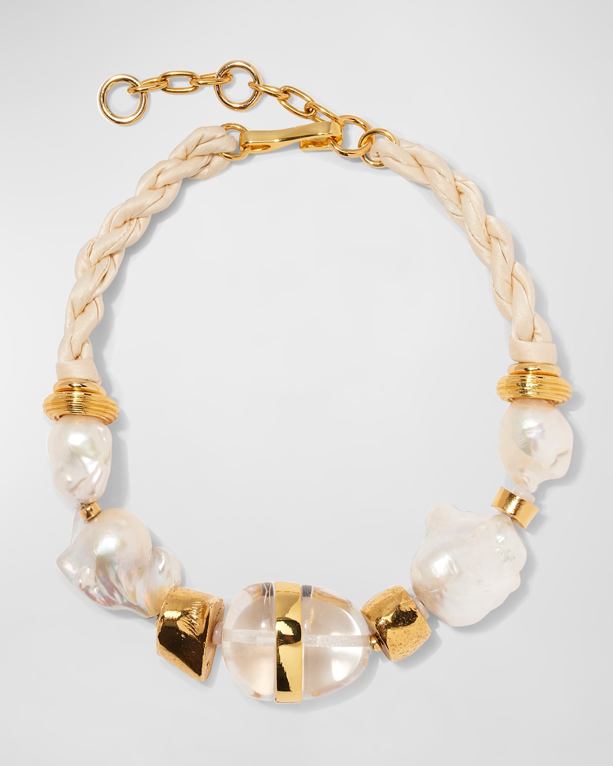 Lizzie Fortunato Glass Beach Necklace In Ivory