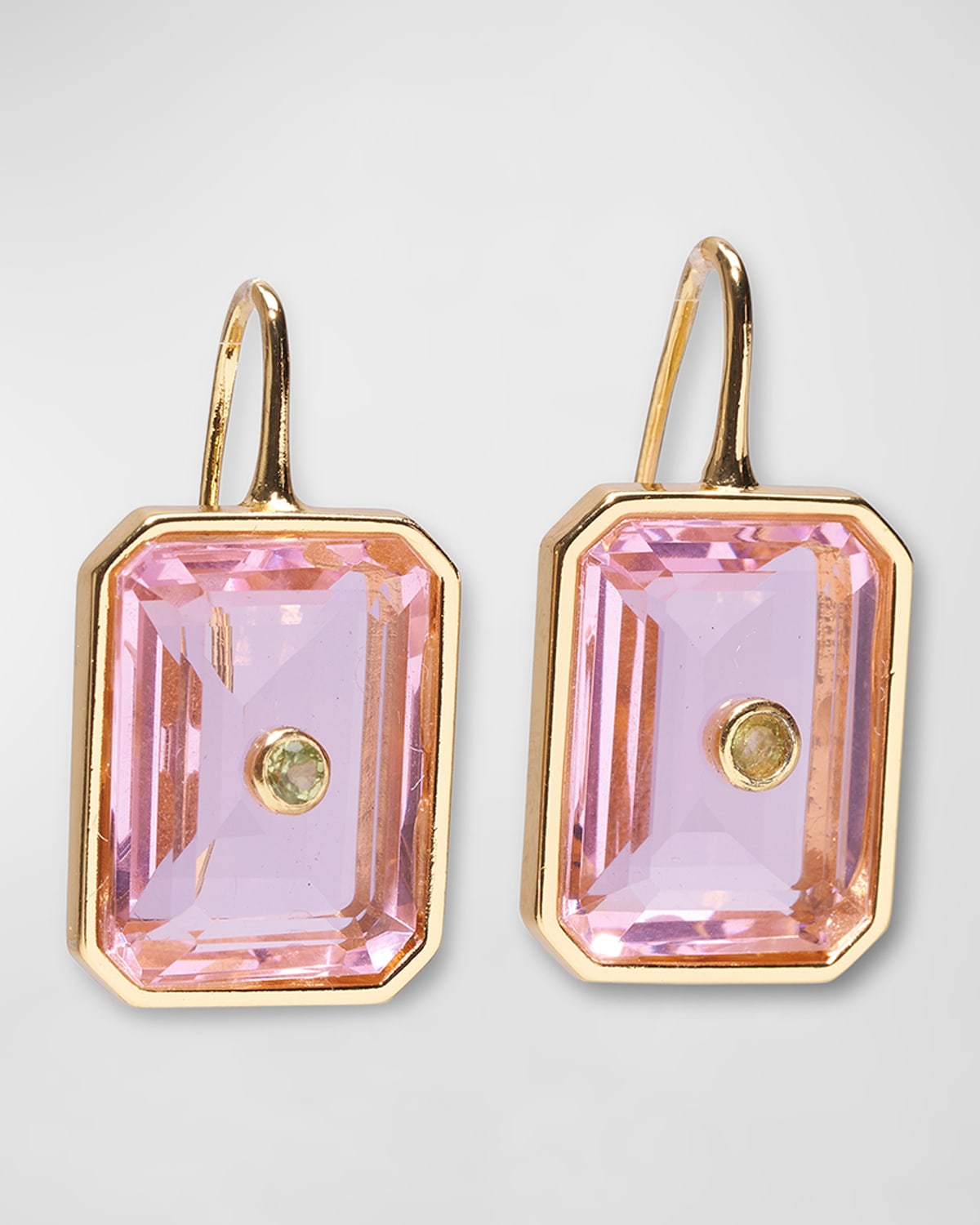 TILE EARRINGS IN PALE PINK