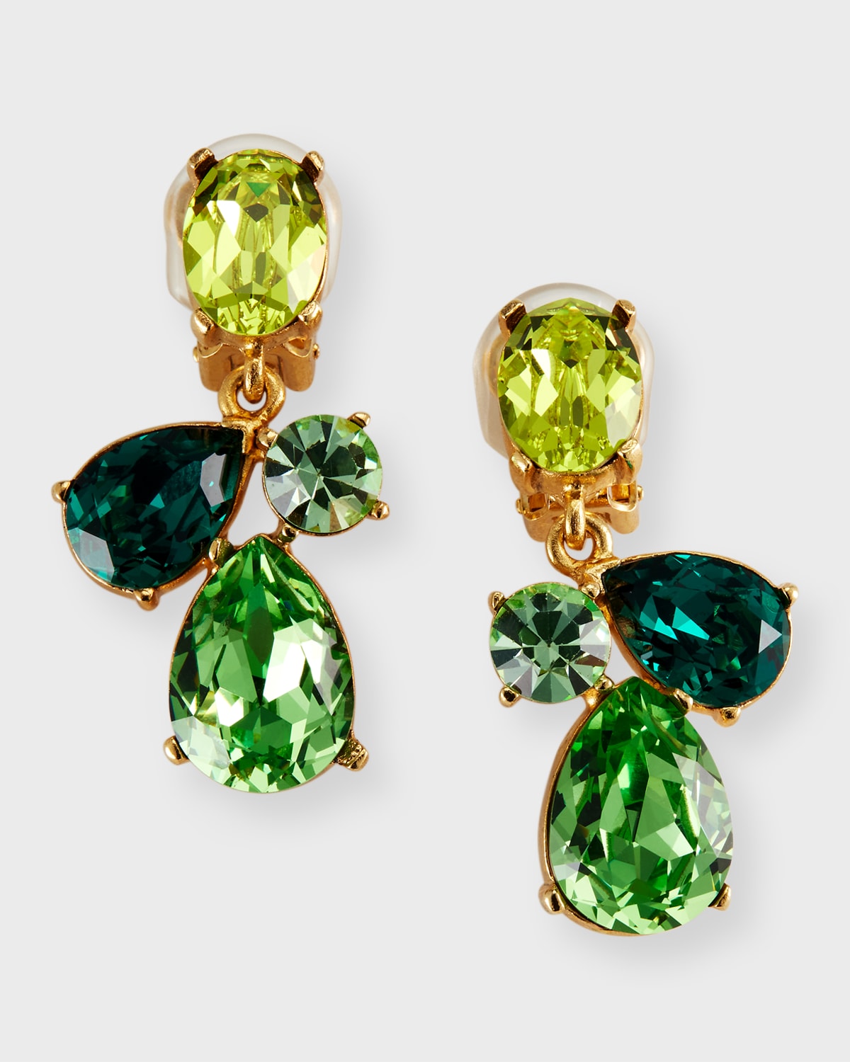 Oscar De La Renta Candy Drop Earrings In Green Multi