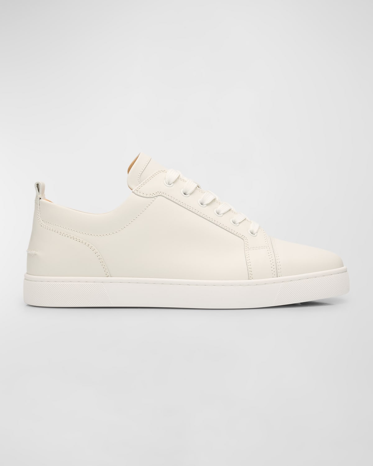 Christian Louboutin Men's Louis Junior Leather Low-top Sneakers In White