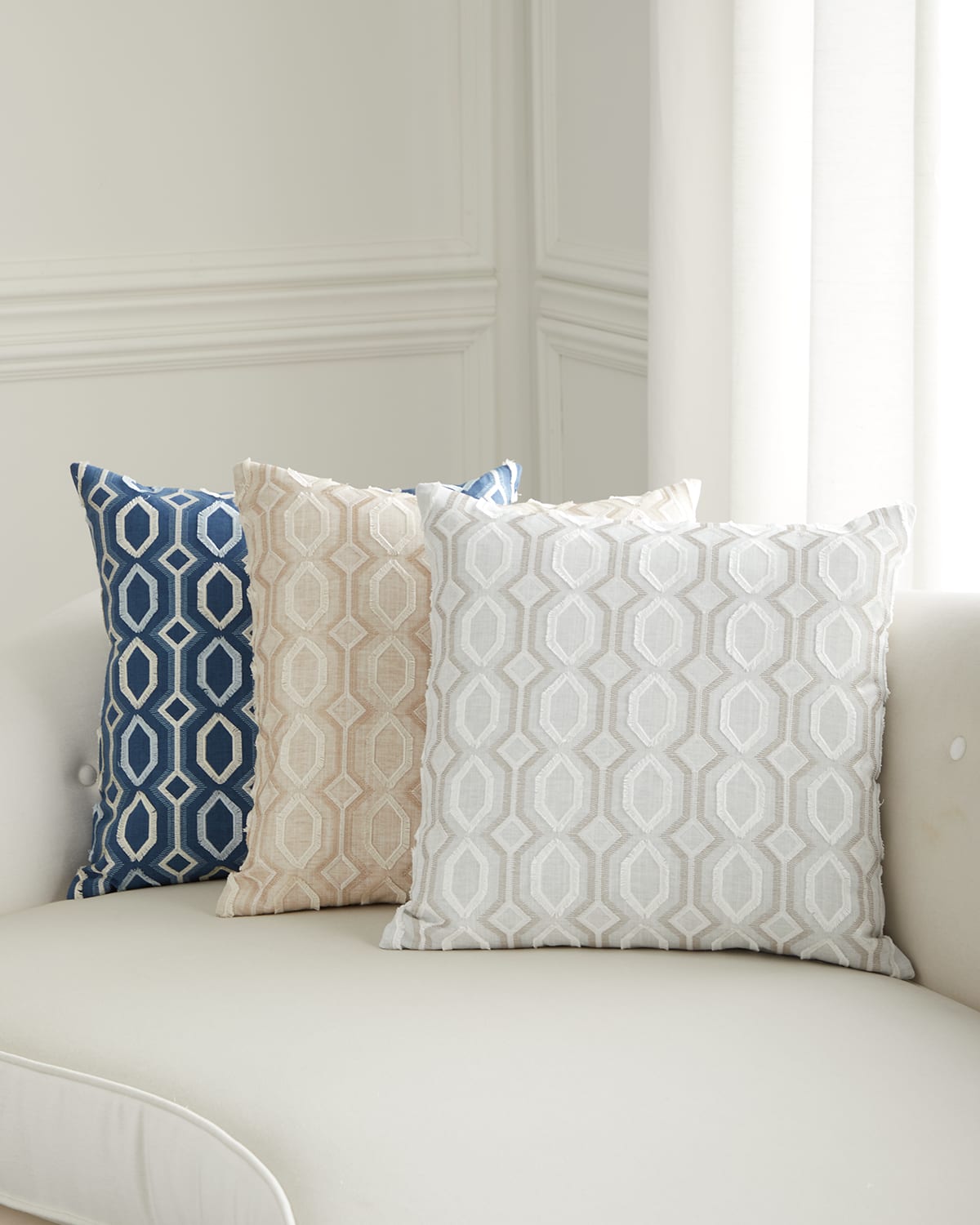 Eastern Accents Jocelyn Decorative Pillow In White