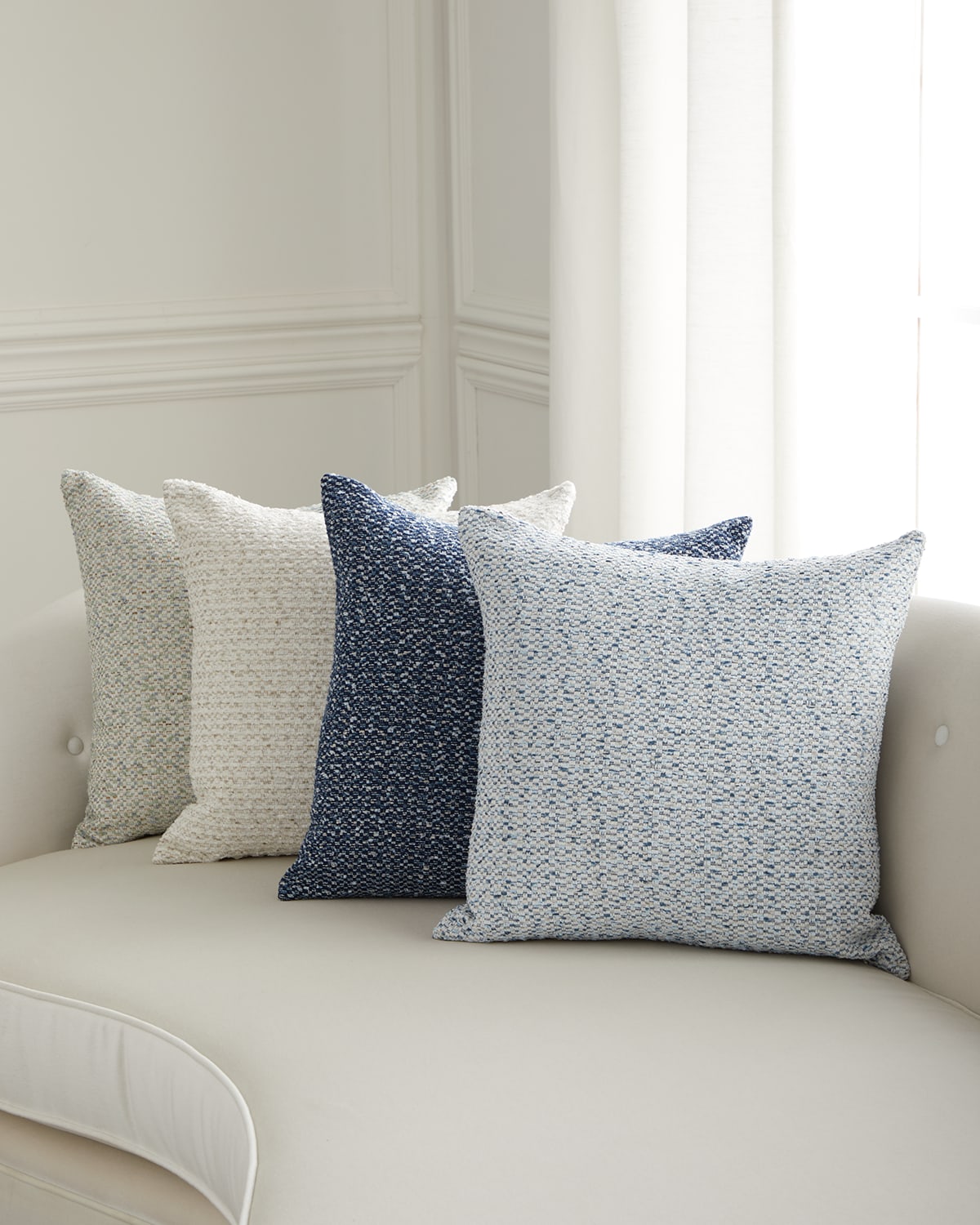 Eastern Accents Seth Decorative Pillow, 20" Square In White