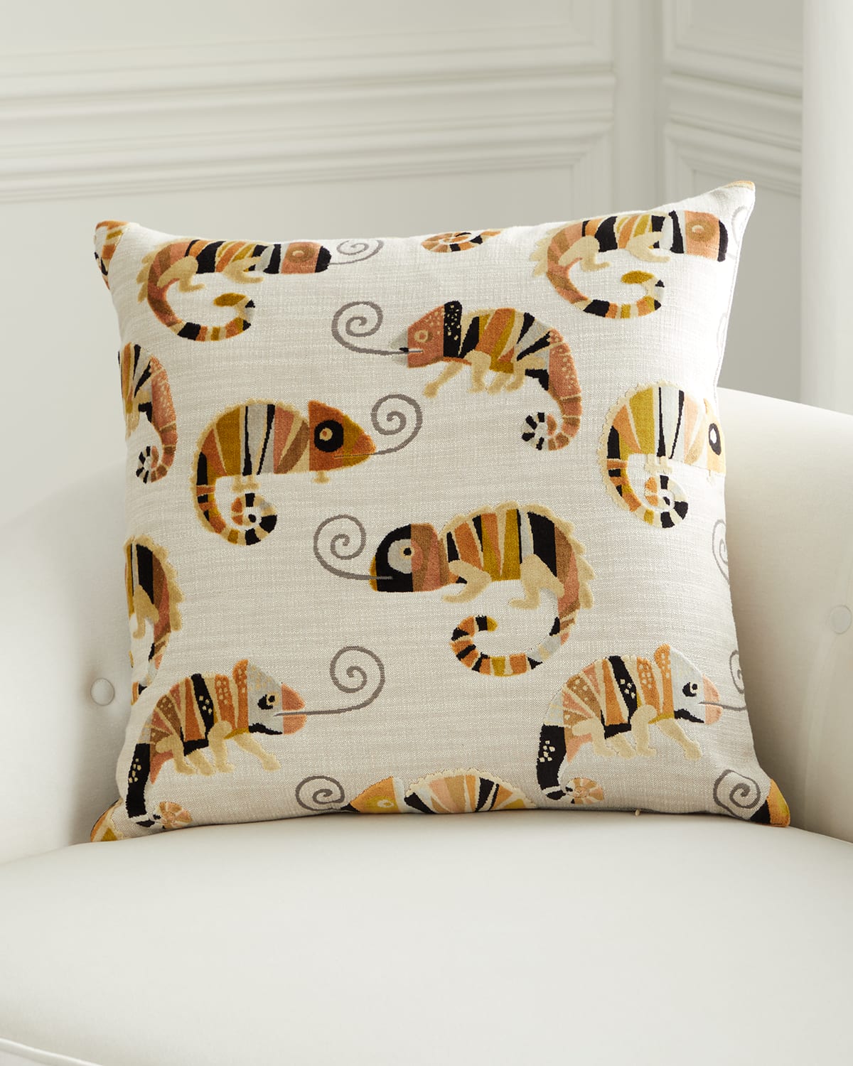 D.v. Kap Home Chameleon Pillow, 24" Square In White