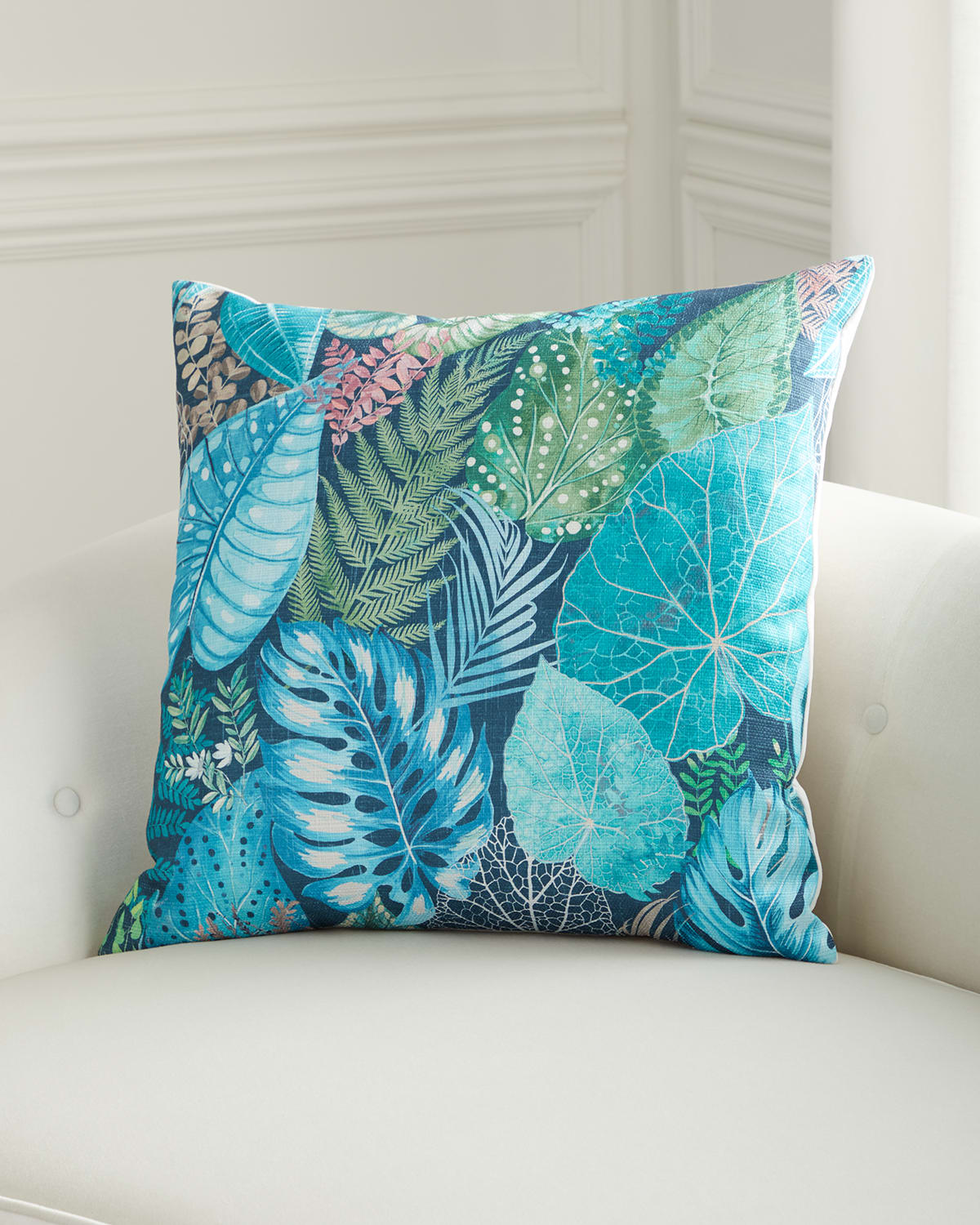 D.v. Kap Home Congo Pillow, 24" Square In Blue