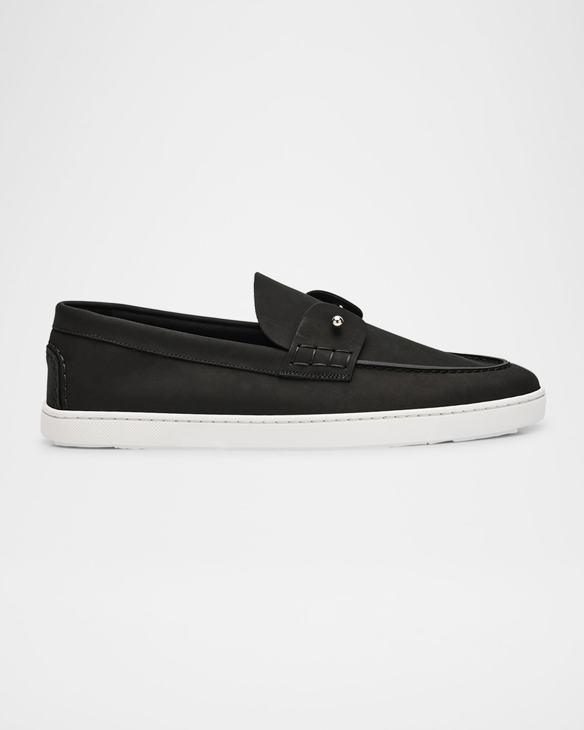 Christian Louboutin Men's Chambeliboat Nubuck Boat Shoes