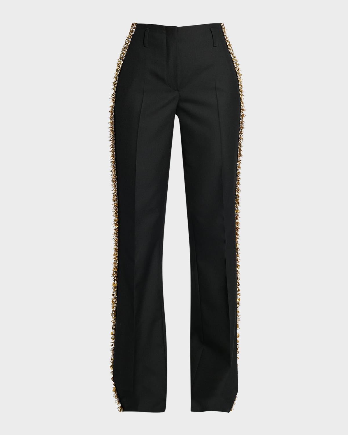 Shop Dries Van Noten Parchia Embellished Trousers In Black