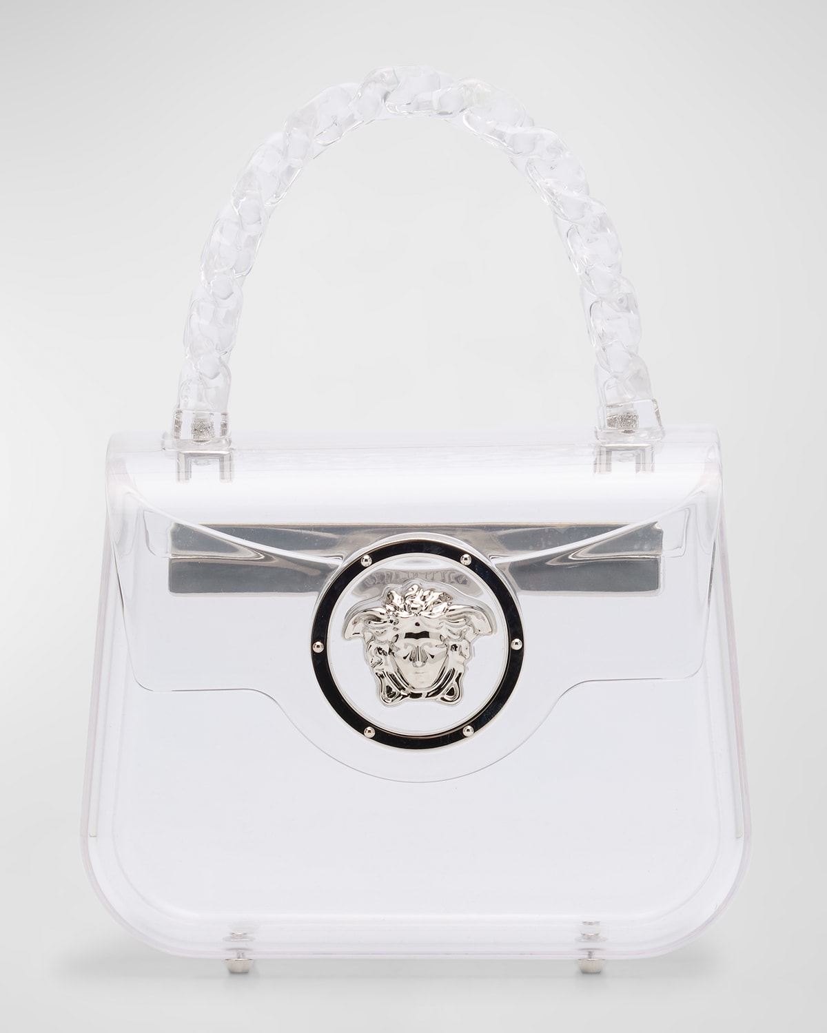 Versace clear tote bag best sale