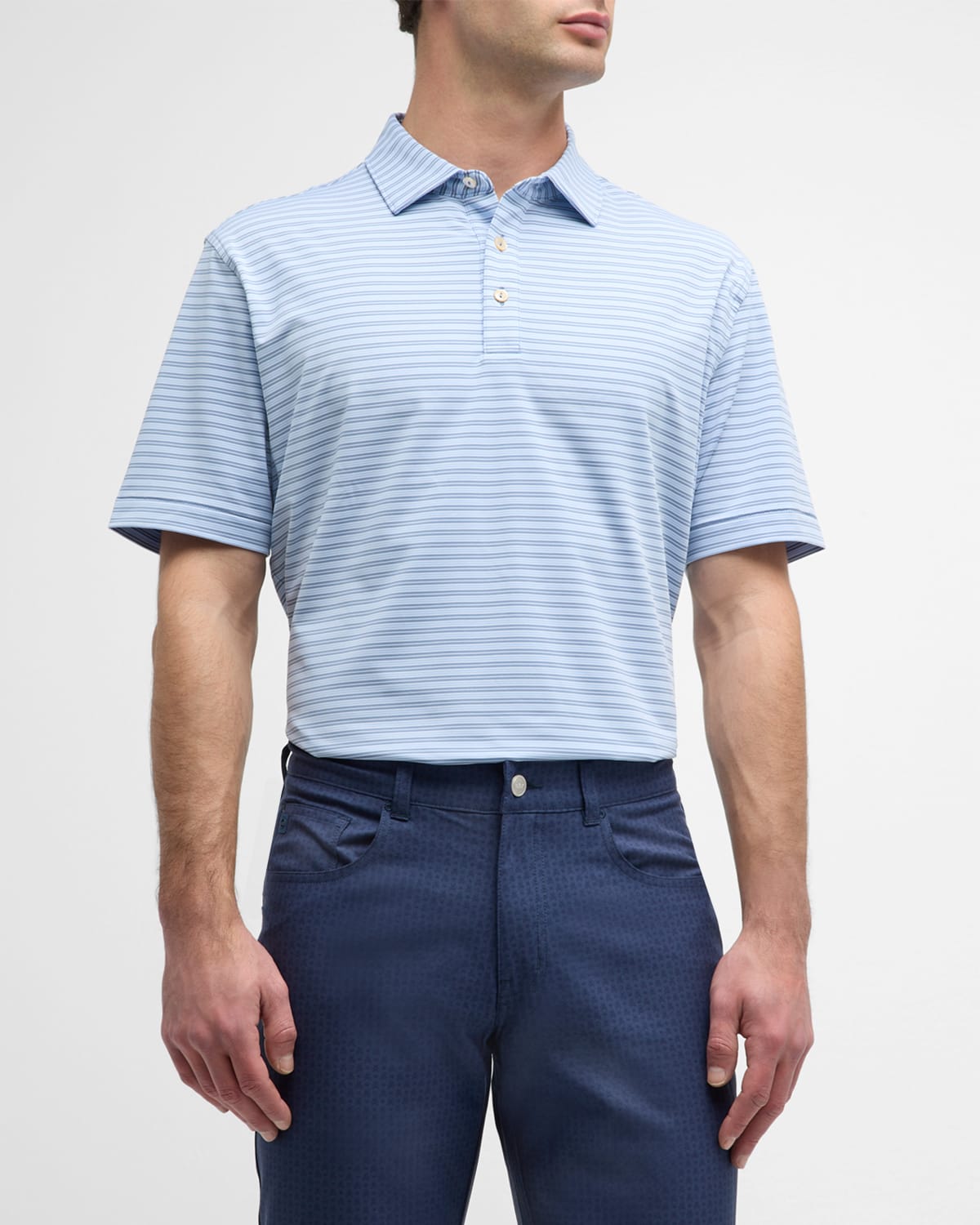 Peter Millar Men's Hamden Performance Jersey Polo Shirt In Infinity