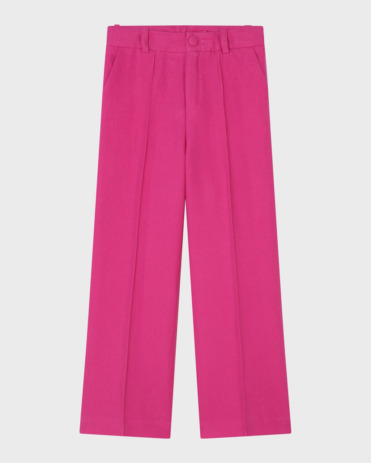 Shop Chloé Girl's Bootcut Ceremony Pants In Pink