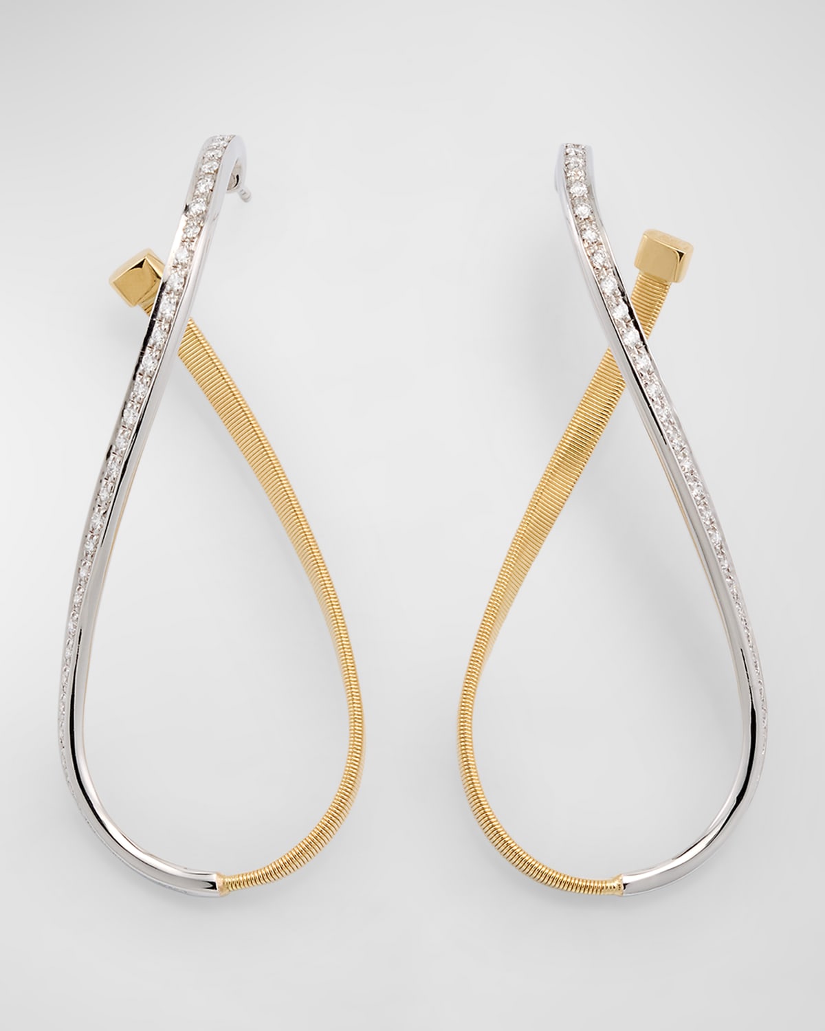 18K Yellow Gold Marrakech Twisted Irregular Medium Earrings