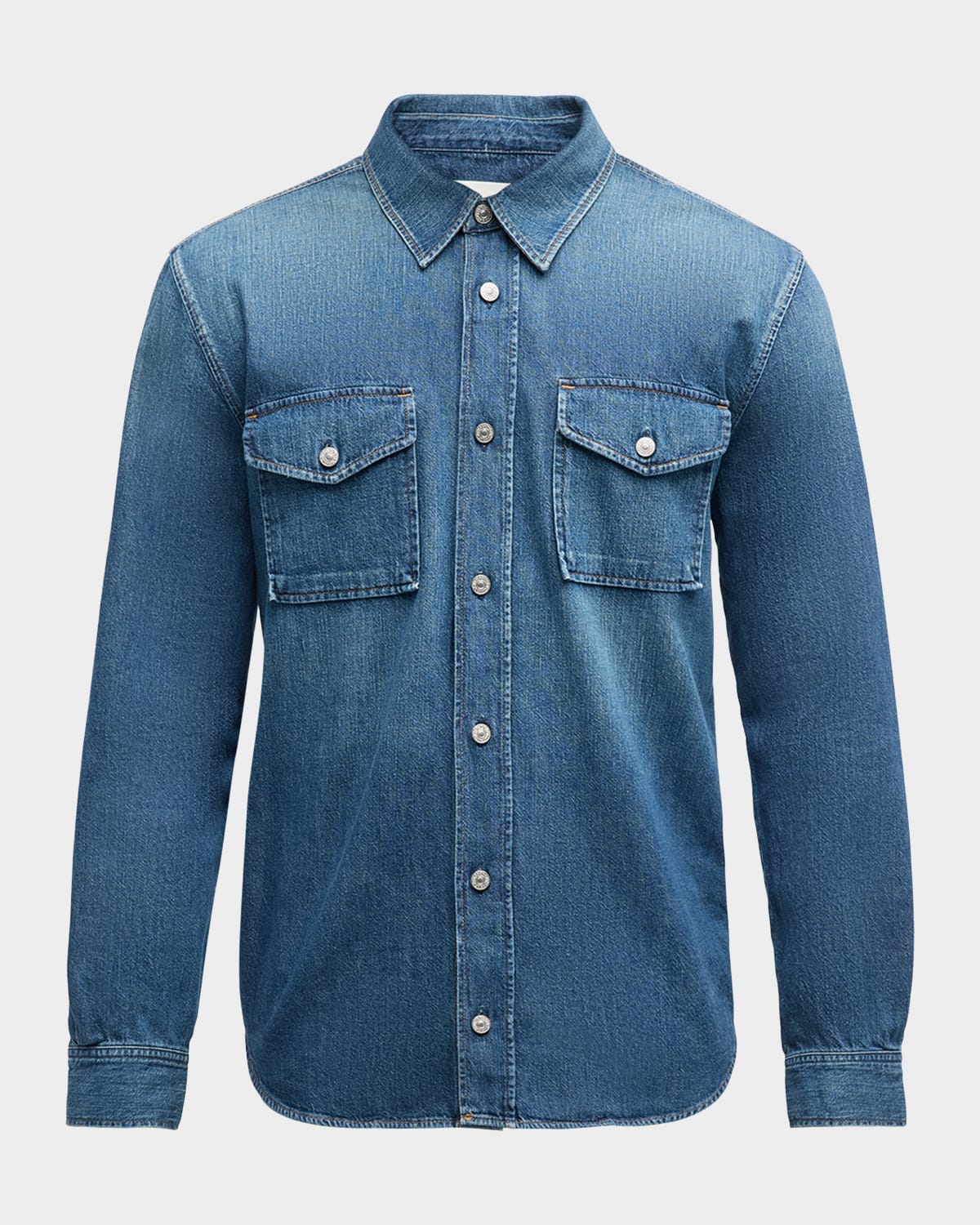 Citizen Of Humanity Western Denim Shirt In Harcourt (md In