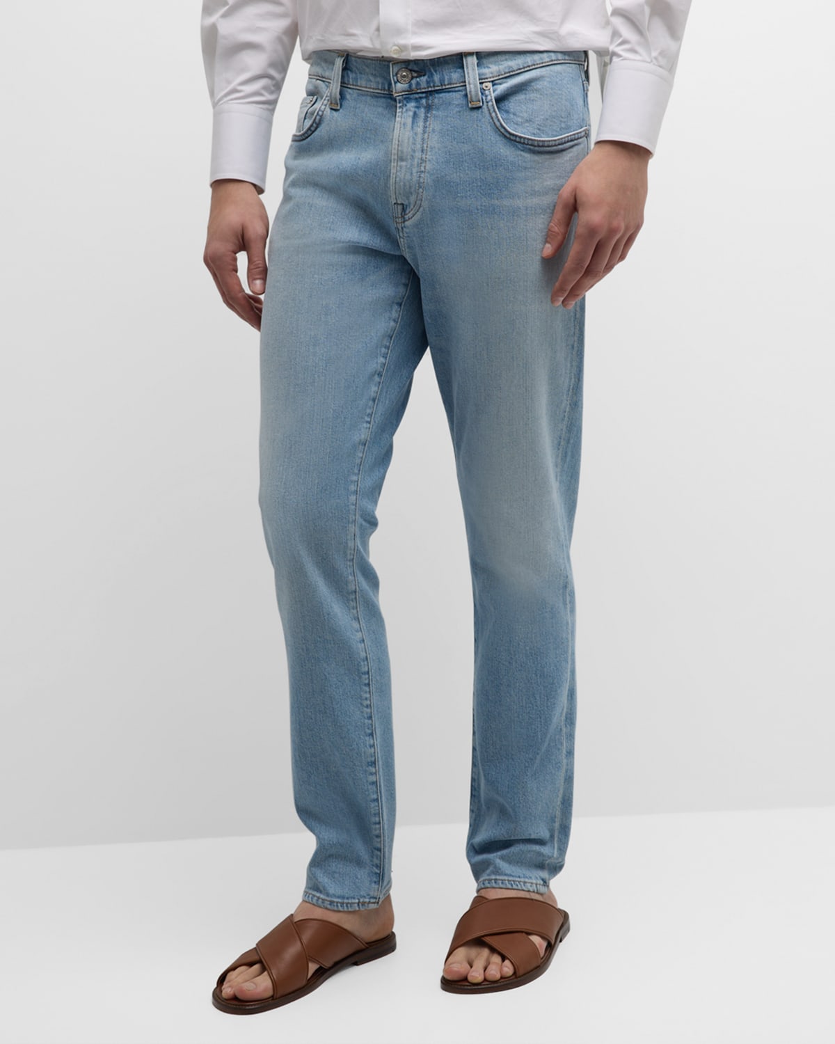 Shop Citizens Of Humanity Men's London Tapered Slim Jeans In Circuit (lt Ind